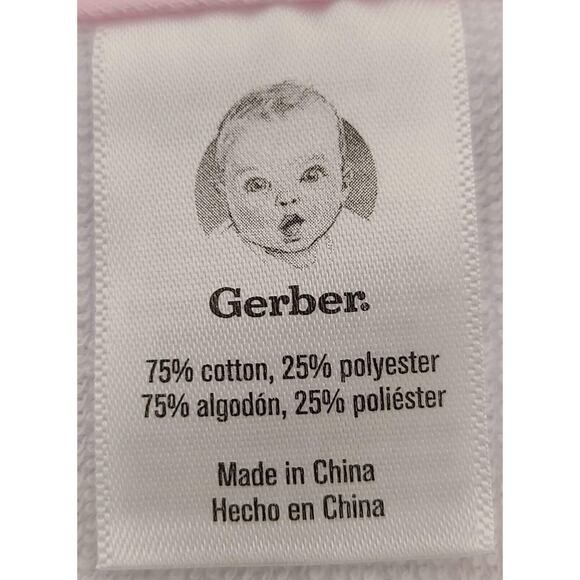 Gerber Baby Girl Terry Bib's 3 Pack - Picture 9 of 9